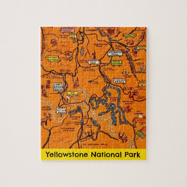 Yellowstone National Park Puzzle (Vertical)