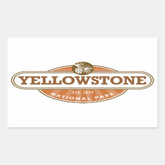 Yellowstone National Park Rectangular Sticker