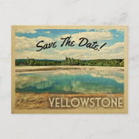 Yellowstone National Park Save The Date