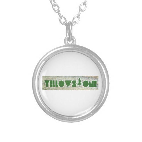 Yellowstone National Park Silver Plated Necklace