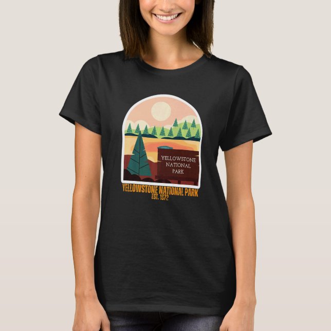 Yellowstone National Park South Wyoming State Souv T-Shirt (Front)