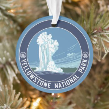 Yellowstone National Park Souvenir Ornament by NationalParkShop at Zazzle