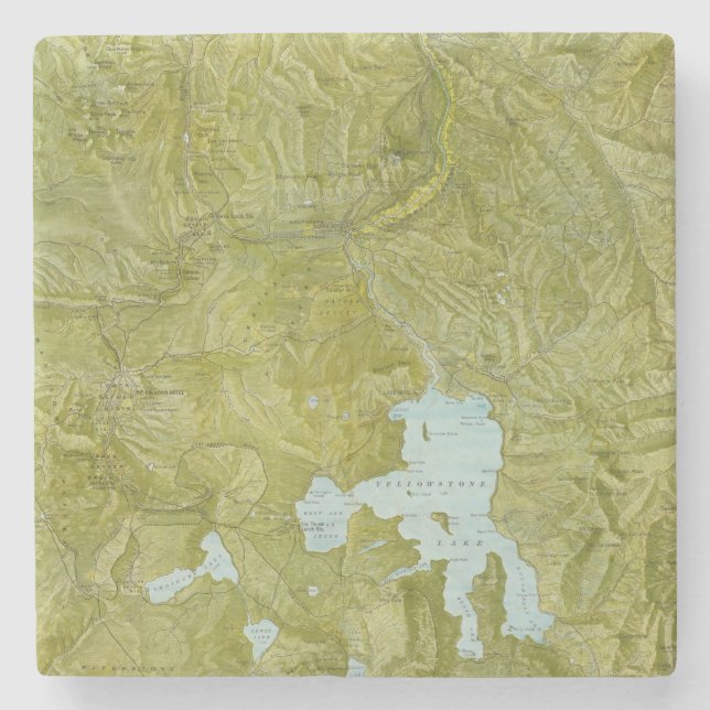 Yellowstone National Park Stone Coaster (Front)