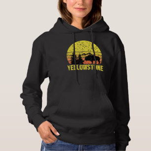 Yellowstone National Park Sunset Vintage 1 Hoodie