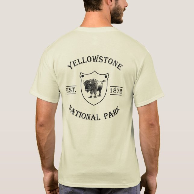 Yellowstone national park T-Shirt (Back)