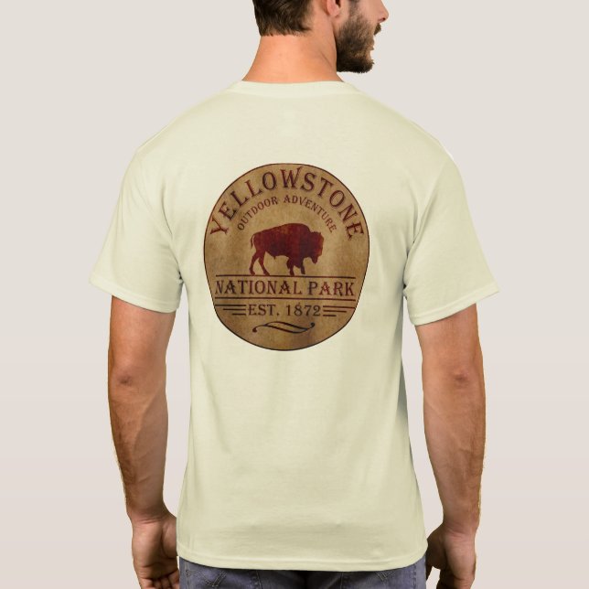 Yellowstone national park T-Shirt (Back)