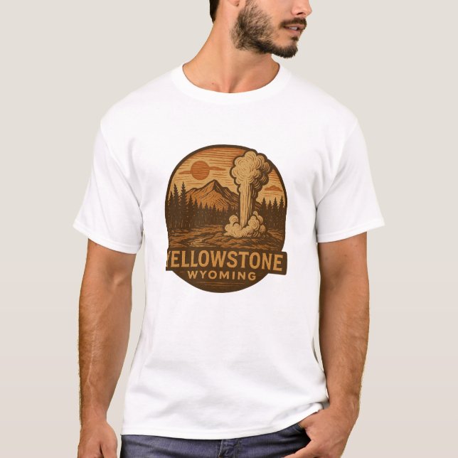 Yellowstone National Park T Shirt (Front)