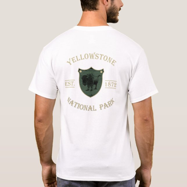 Yellowstone national park T-Shirt (Back)