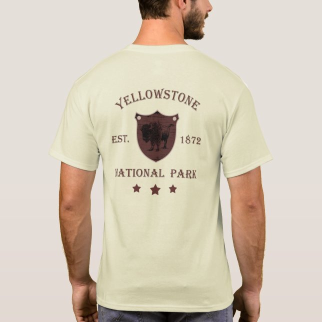 Yellowstone national park T-Shirt (Back)