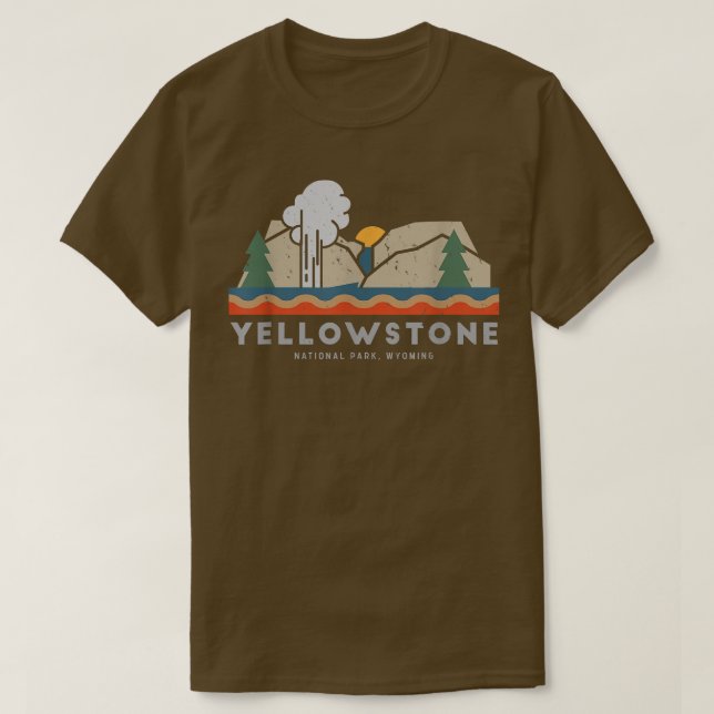 Yellowstone National Park T  T-Shirt (Design Front)