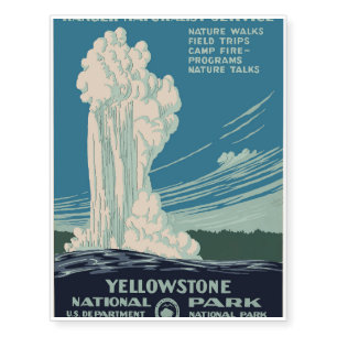Yellowstone National Park Temporary Tattoos