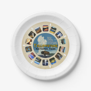 YELLOWSTONE NATIONAL PARK THEME PARTY PAPER PLATES