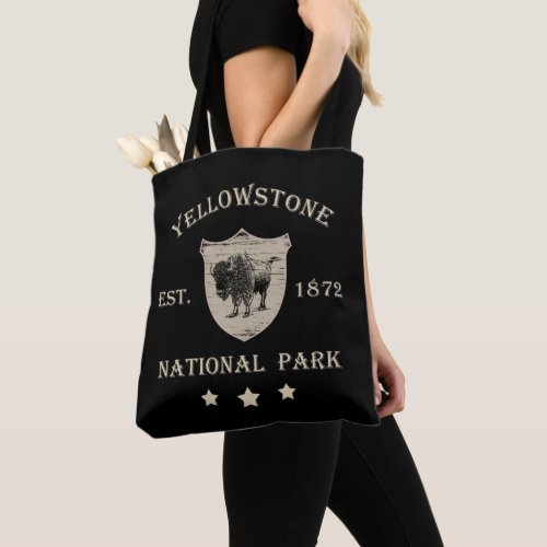 Yellowstone national park tote bag