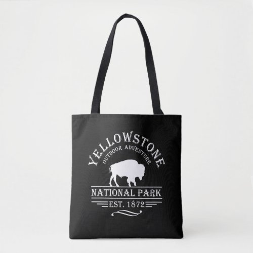 Yellowstone national park tote bag