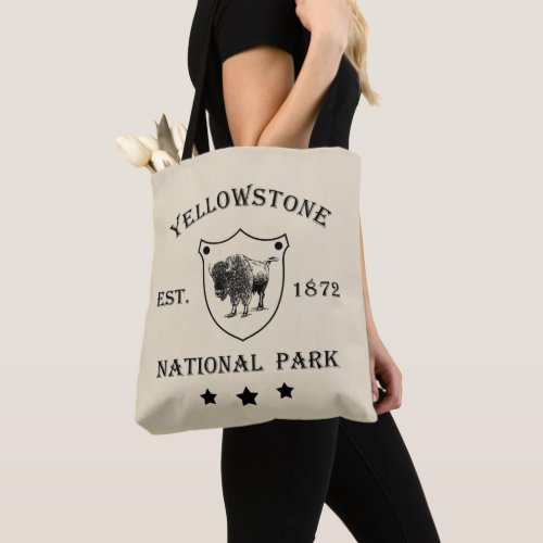 Yellowstone national park tote bag