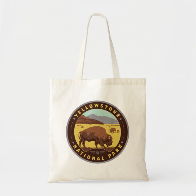 Yellowstone National Park Tote Bag (Front)