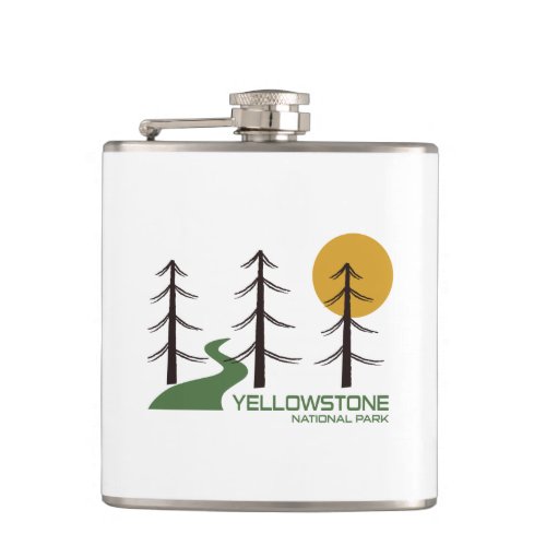 Yellowstone National Park Trail Flask