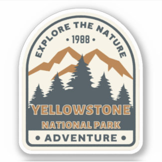 Yellowstone National Park Travel Sticker