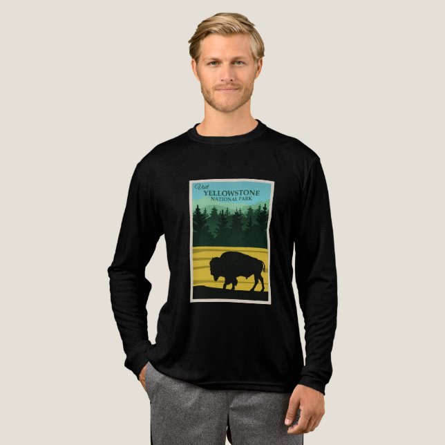 Yellowstone National Park Tri-Blend Shirt (Full Front)