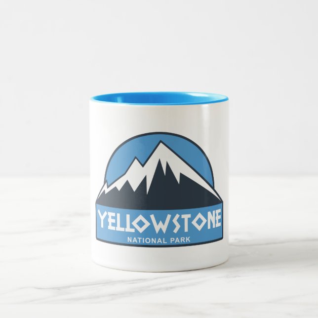 Yellowstone National Park Two-Tone Coffee Mug (Center)