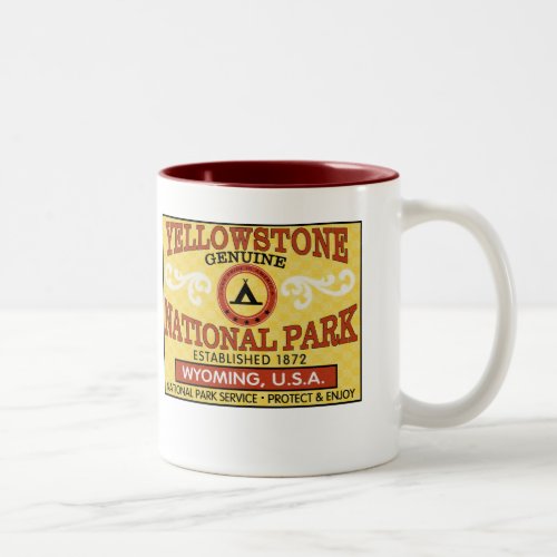 Yellowstone National Park Two_Tone Coffee Mug