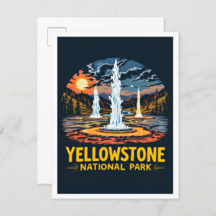 Yellowstone National Park United States Postcard