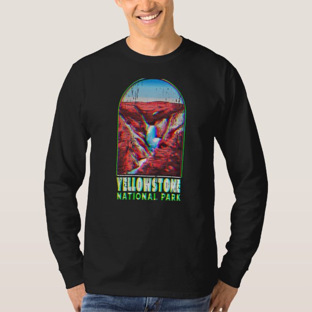 Yellowstone National Park Usa Men Women Camping Hi T-Shirt (Front)