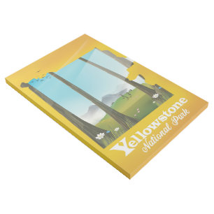 Yellowstone National Park vacation poster. Gallery Wrap