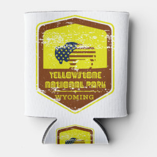 Yellowstone National Park Vintage Can Cooler