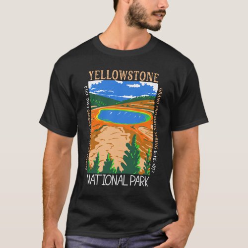 Yellowstone National Park Vintage Distressed T_Shirt