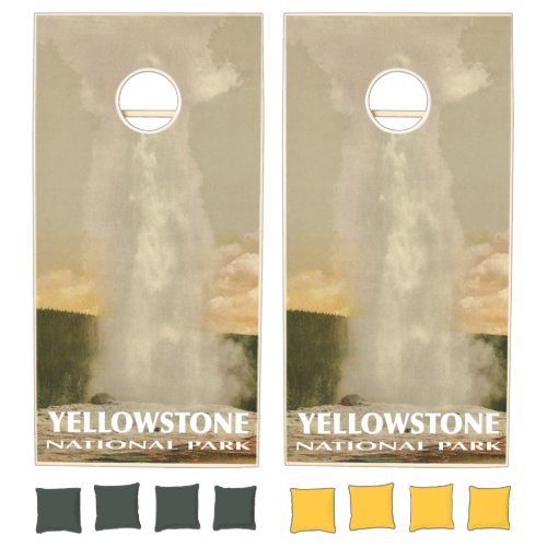 Yellowstone National Park Vintage Geyser Cornhole Set