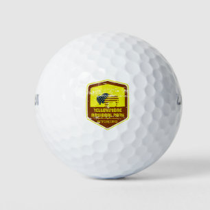 Yellowstone National Park Vintage Golf Balls