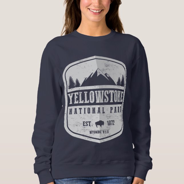 Yellowstone National Park Vintage Sweatshirt (Front)
