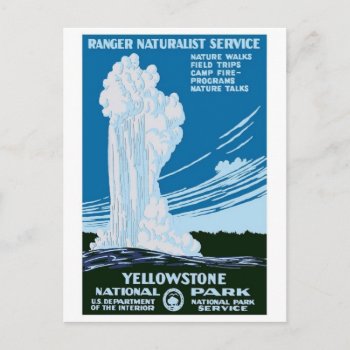 "yellowstone National Park" Vintage Wpa Postcard by PrimeVintage at Zazzle