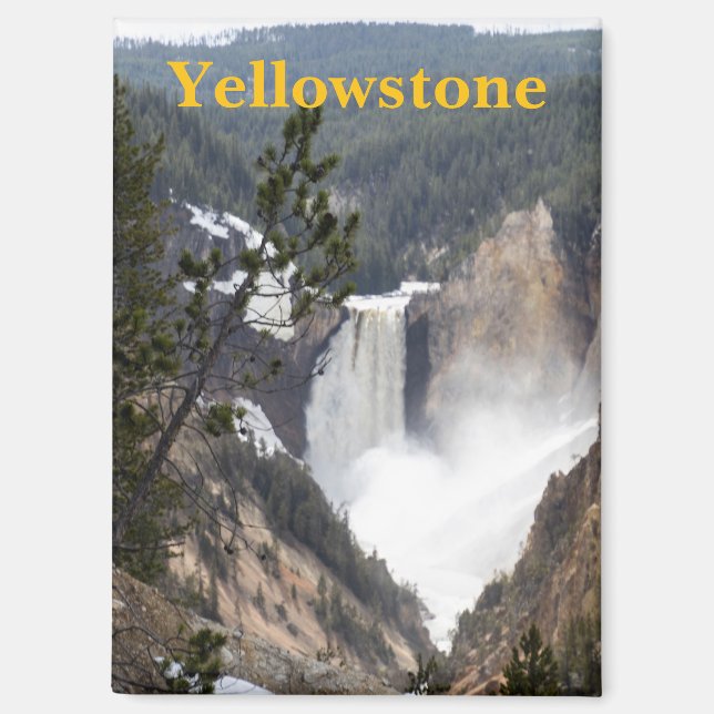 Yellowstone National Park Waterfall Magnet (Front)
