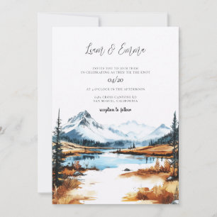 Yellowstone National Park Wedding Invitation