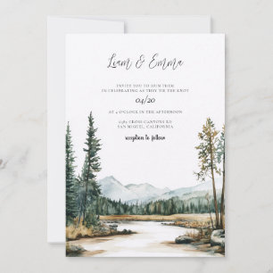 Yellowstone National Park Wedding Invitation