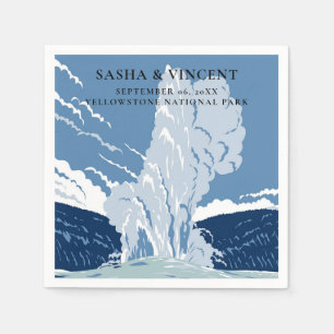 Yellowstone National Park Wedding Napkins