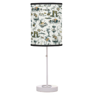 Yellowstone National Park Wildlife Pattern Table Lamp