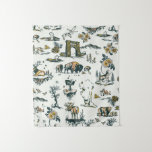 Yellowstone National Park Wildlife Pattern Tapestry at Zazzle