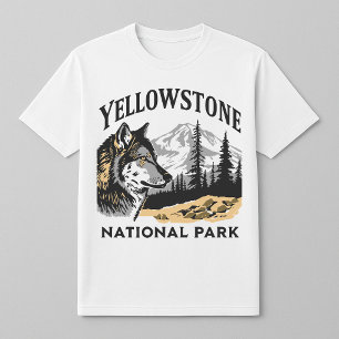 Yellowstone National Park Wolf Mountains T-Shirt