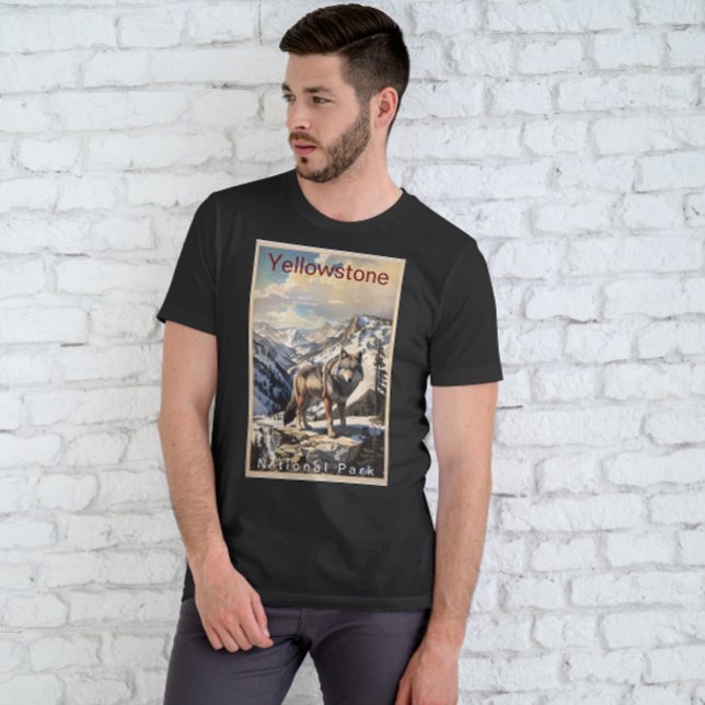 Yellowstone National Park Wolf Mountains T-Shirt (Creator Uploaded)
