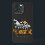Yellowstone National Park Wolf Mountains Vintage  iPhone 13 Pro Case<br><div class="desc">Vintage design Yellowstone US National Park Wolf, Mountains & Adventure. Great clothing apparel design for people who love outdoor camping, camper, hiker, hiking, road trip, Family trip, summer trip. The perfect tee to wear while planning National Parks Road Trip. A great road trip illustration with an old-school style also makes...</div>