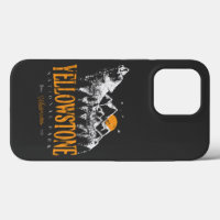 Yellowstone National Park Wolf Mountains Vintage Case-Mate iPhone Case