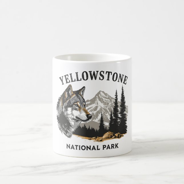 Yellowstone National Park Wolf Mug (Center)