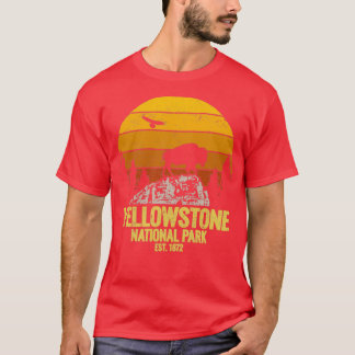 Yellowstone National Park Wyoming Buffalo Bison Vi T-Shirt