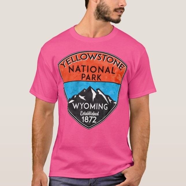 Yellowstone National Park Wyoming Hiking  Hiker Hi T-Shirt (Front)