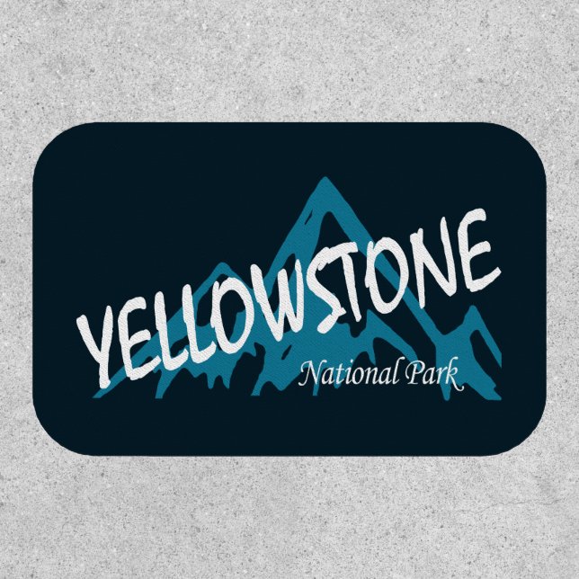 Yellowstone National Park Wyoming Montana Mountain Patch (Front)
