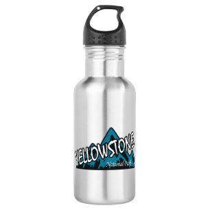 Yellowstone National Park Wyoming Montana Mountain Stainless Steel Water Bottle