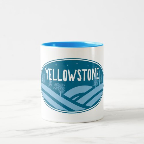 Yellowstone National Park Wyoming Montana Outdoors Two_Tone Coffee Mug